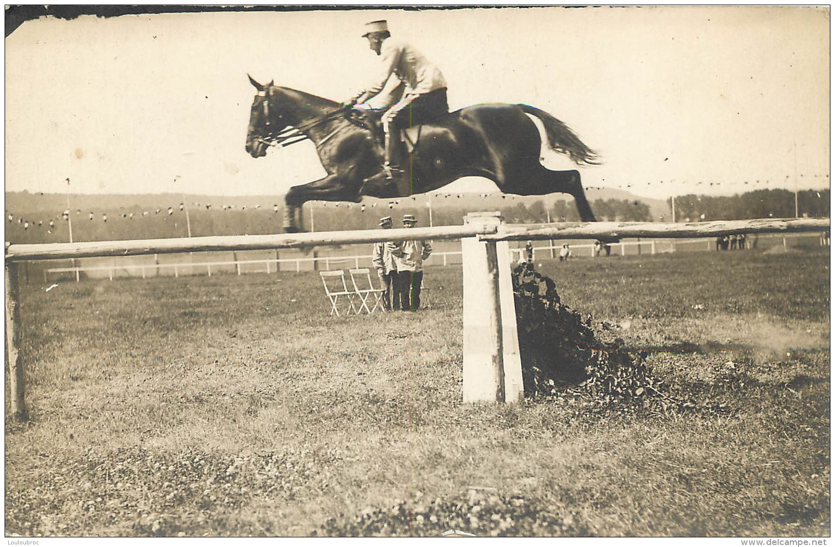 CARTE PHOTO CHEVAL ET SOLDAT - Horses