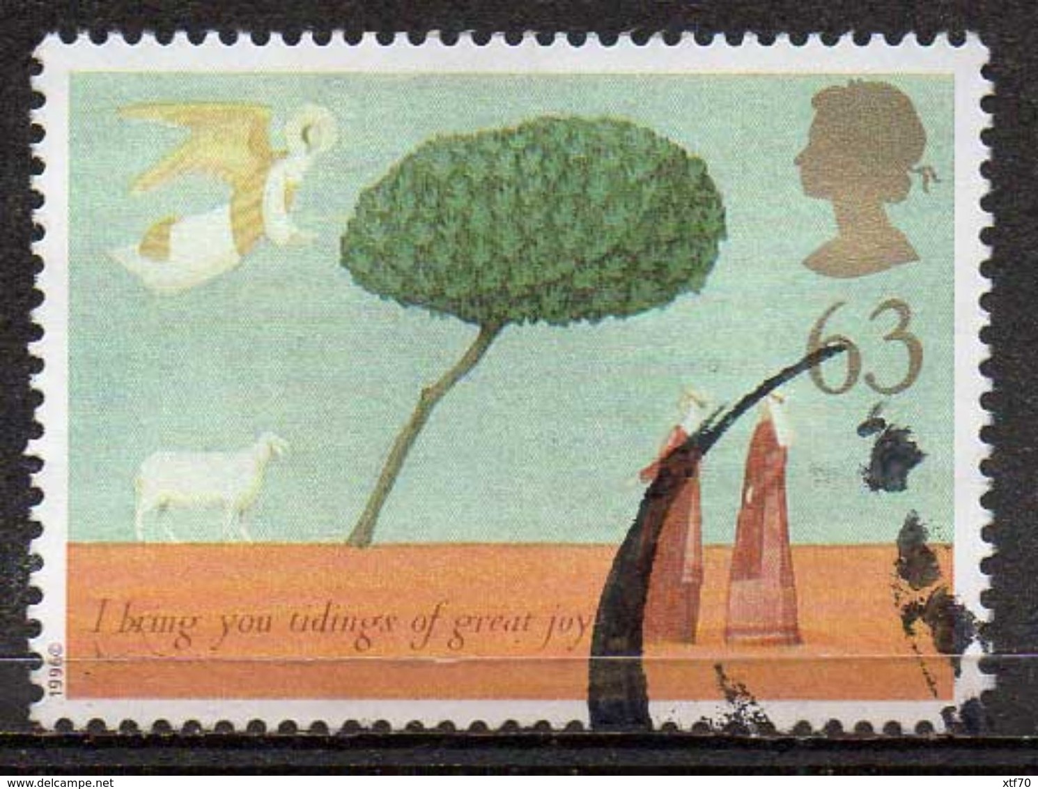 GREAT BRITAIN 1996 Christmas: 63p The Shepherds - Used Stamps