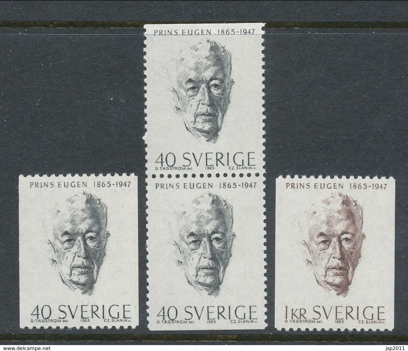 Sweden 1965 Facit # 566-567, Prince Eugen, MNH (**) - Unused Stamps