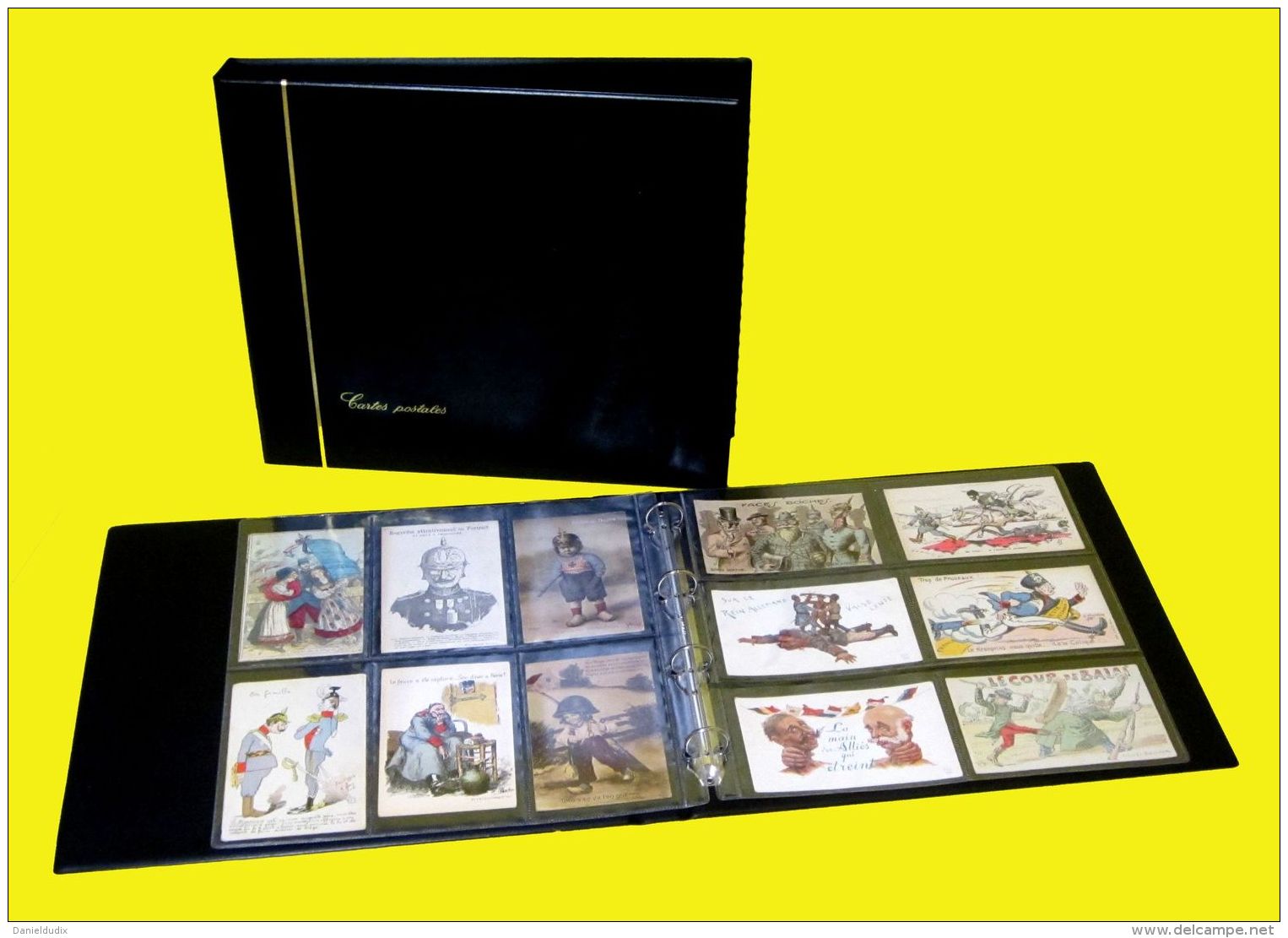 CLASSEUR ALBUM SAFE NOIR POUR CARTES POSTALES OU AUTRES VENDU SANS FEUILLES - Non-classés