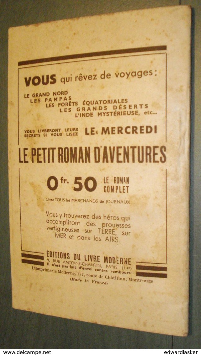 Coll. POLICE ET MYSTERE N°425 : Vingt Quatre Heures Trop Tôt //Claude Ascain - Ferenczi 1941 - Ferenczi