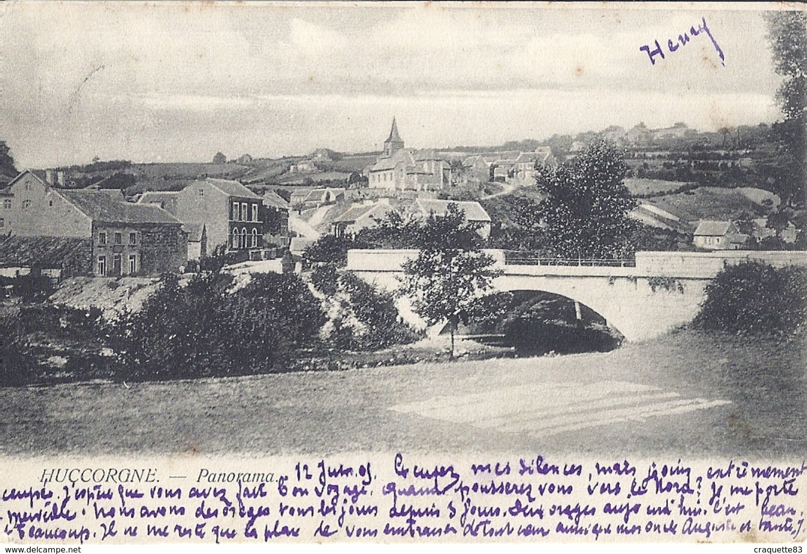 BELGIQUE-HUCCORGNE - PANORAMA  1903 - Autres & Non Classés