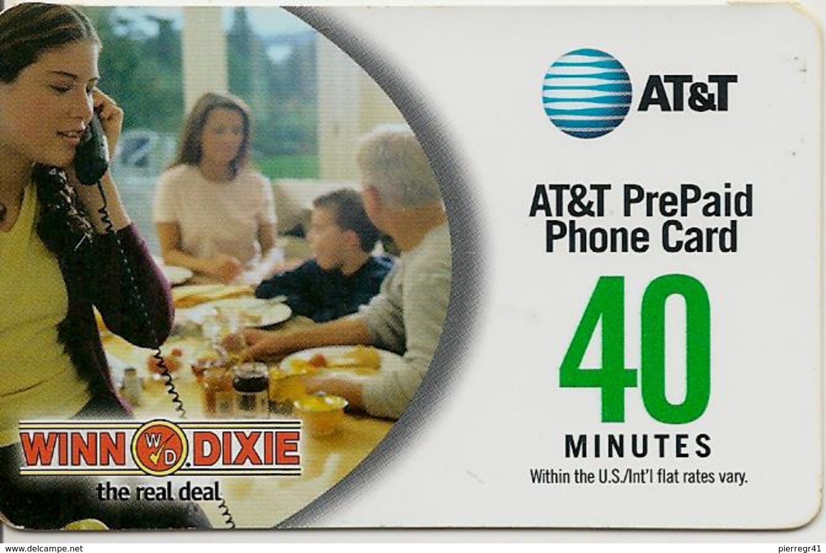 CARTE¤ PREPAYEE-MAGNETIQUE-USA-2003-AT&T-40MN-WINN.DIXIE-TBE-RARE - AT&T