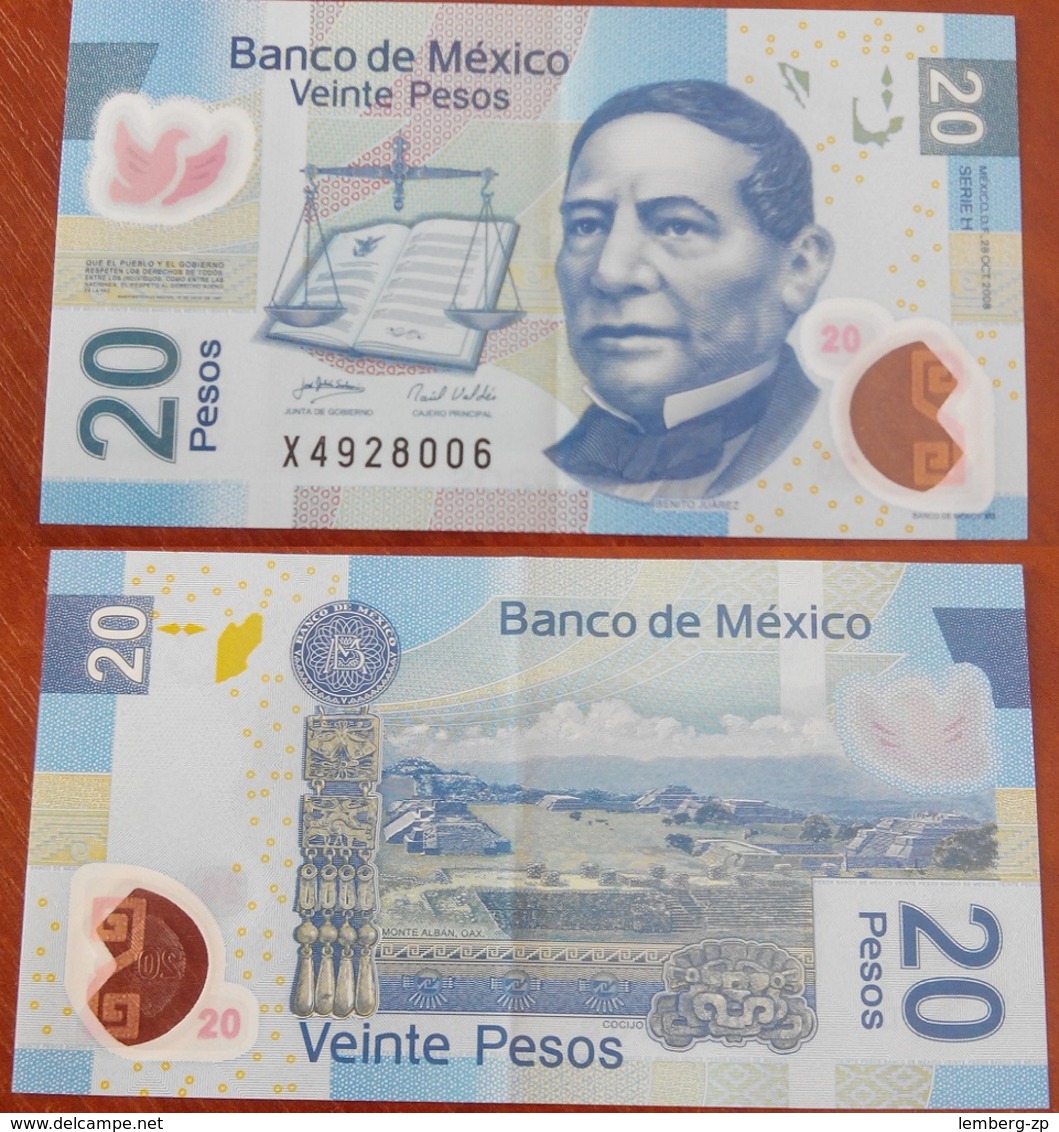Mexico - 20 Pesos 2008 XF+ Lemberg-Zp - Mexique