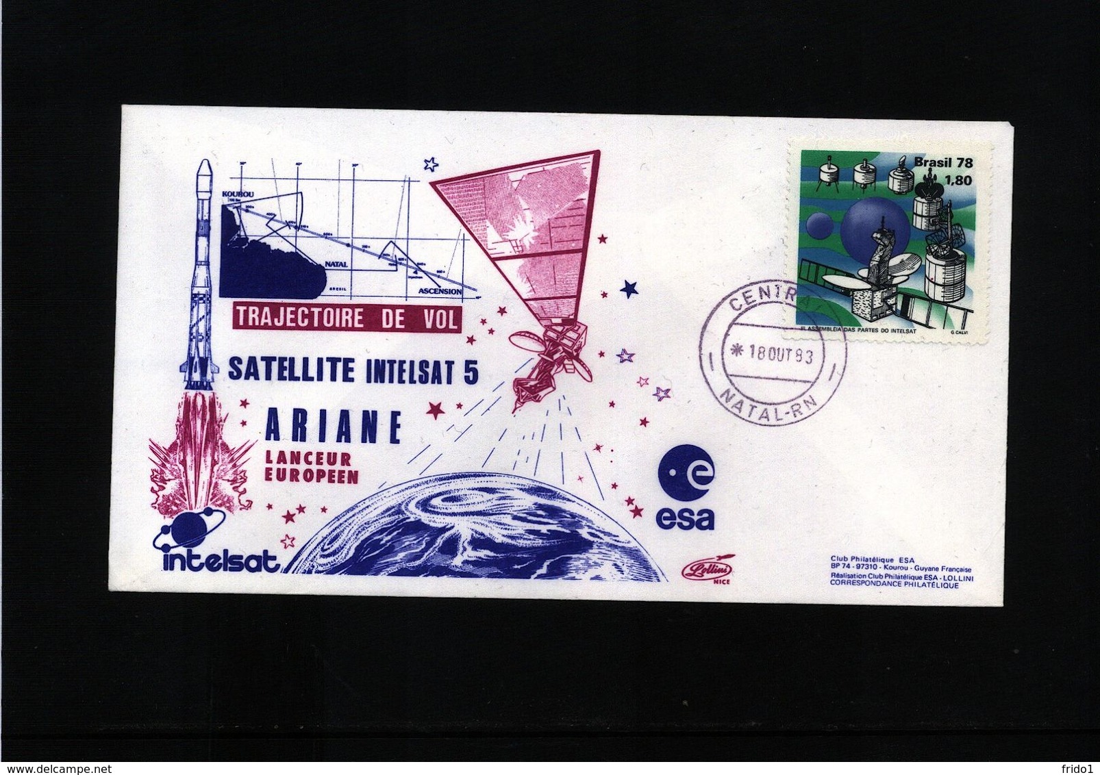 Brasil 1983 Space / Raumfahrt  Ariane Rocket  Interesting Cover - Südamerika