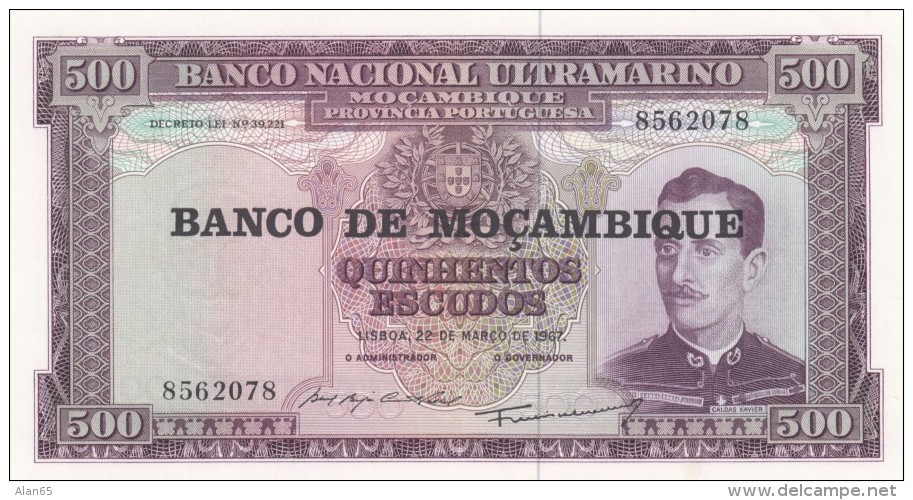 Mozambique #S118 500 Escudos (1976) Banknote - Mozambique