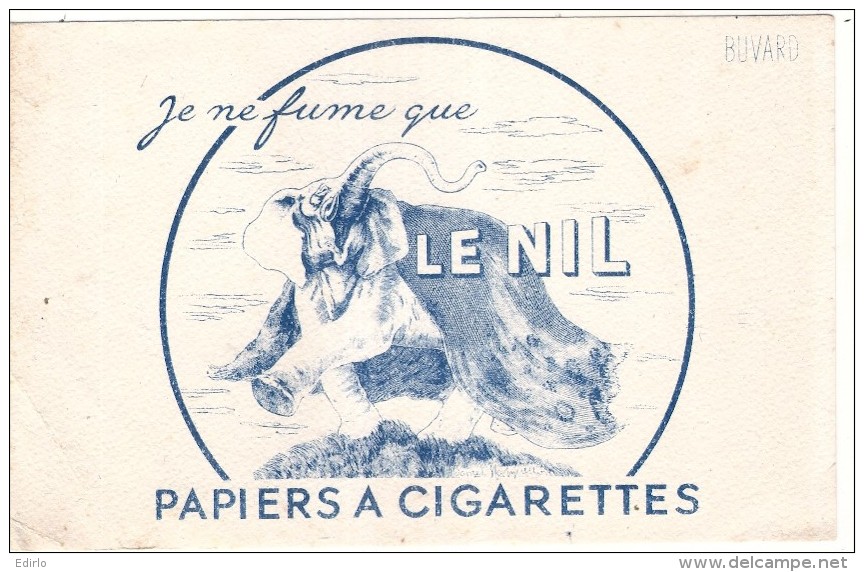 ---- BUVARD --- BUVARD  Je Ne Fume Que Le NIL Papier à Cigarettes - Tabaco & Cigarrillos