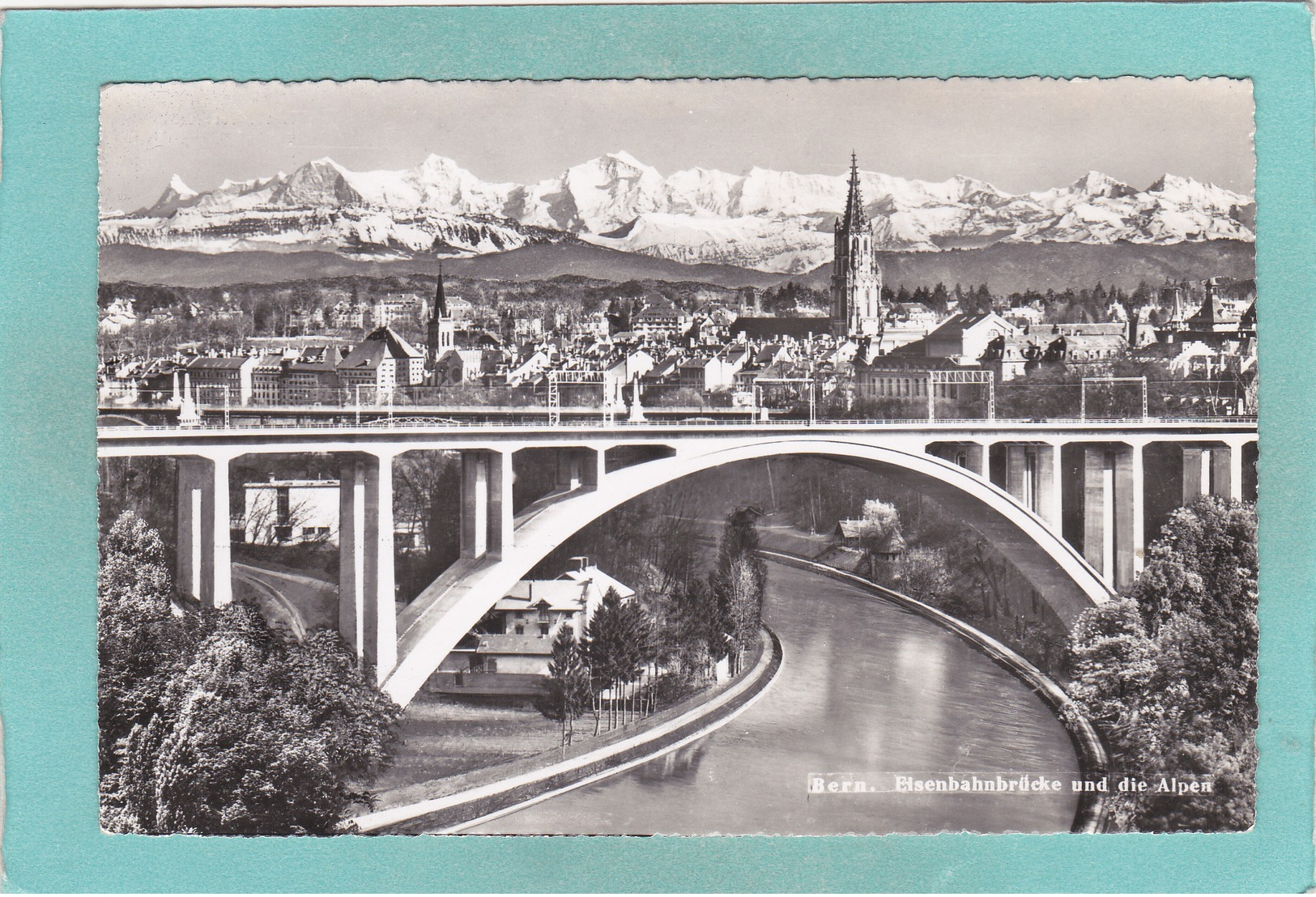 Small Antique Postcard Of Eisenbahnbrucke,Bern, Switzerland.V4. - Bern