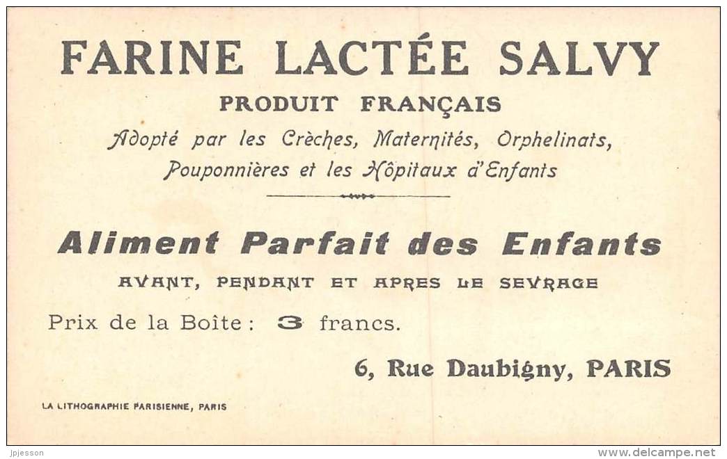 CHROMO  FARINE LACTEE SALVY - PARIS  "LA SORTIE" ECOLE - Other & Unclassified