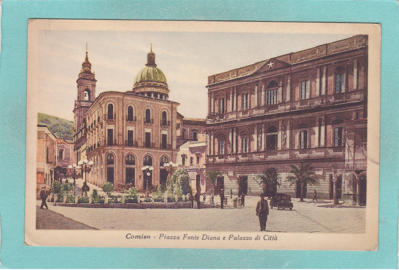 Small Antique Postcard Of Comiso, Sicily, Italy.V4. - Other & Unclassified