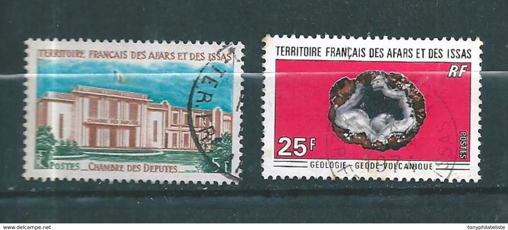 Afars Et Issas 2 Timbres De 1969 Et 1971  N°345 Et 370  Oblitérés - Oblitérés