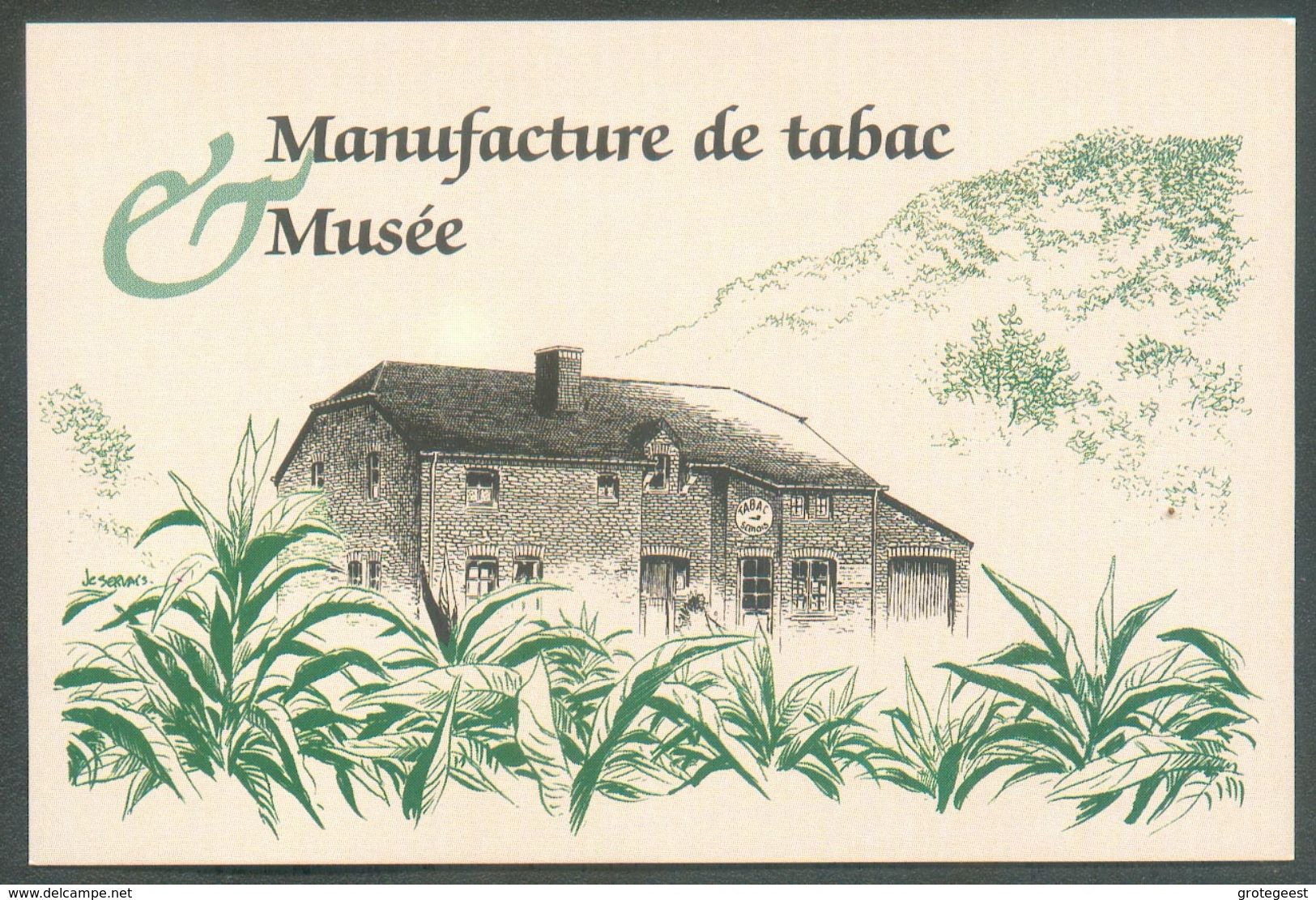 TABAC Belgique - Carte De Visite  VINCENT MANIL Manufacture De Tabac Musée Planteur Et Fabricant Rue Du Tambour à CORBIO - Cartes De Visite