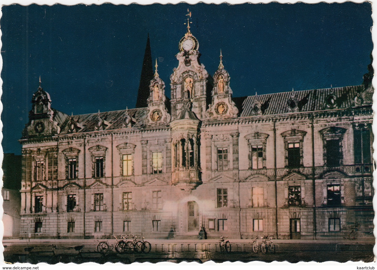 Malmo - Radhuset - Night, Bicycles  - (Sweden) - Zweden