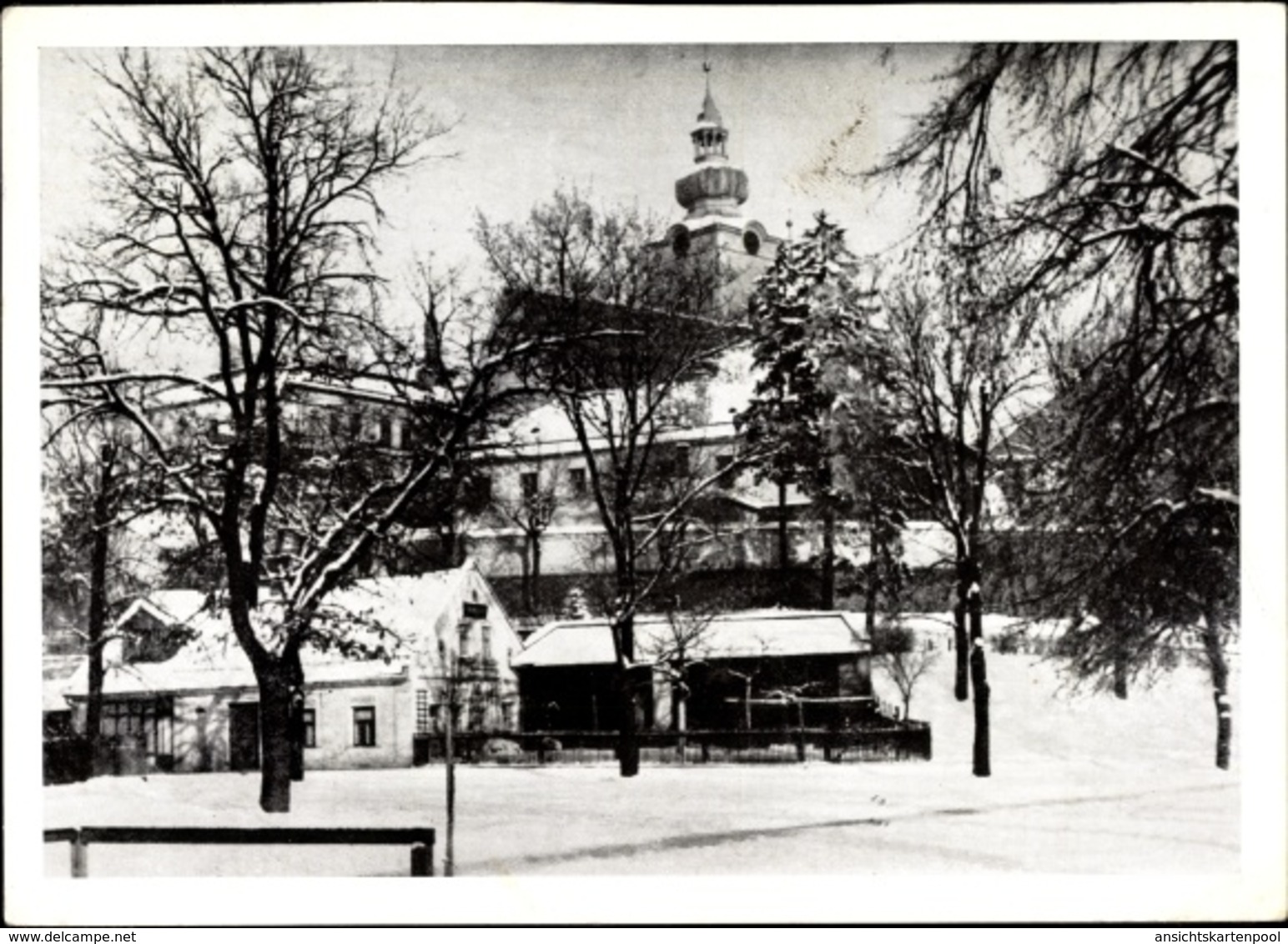 Cp Šumperk Mährisch Schönberg Reg. Olmütz, Blick Zur Kirche, Winter - Czech Republic