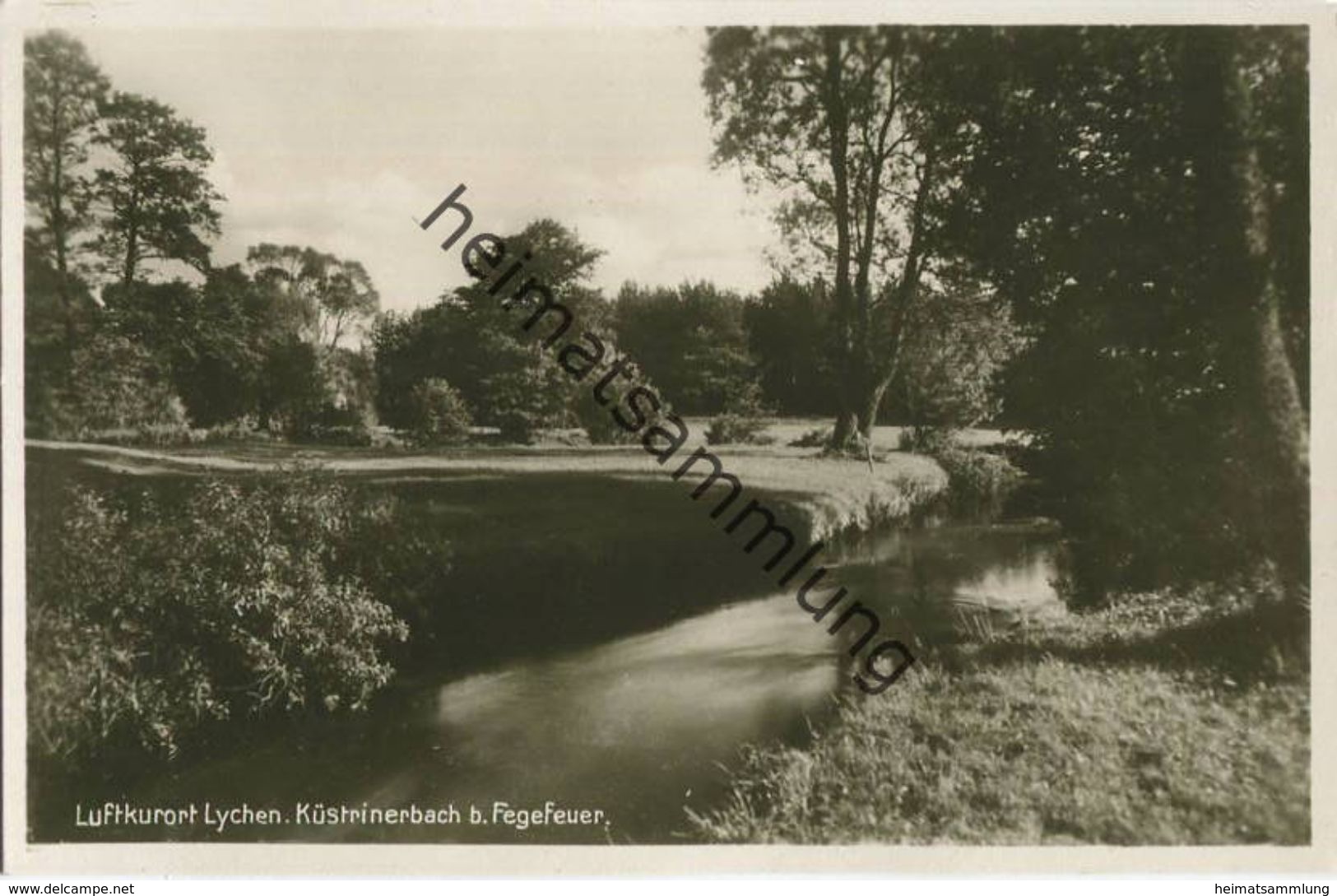 Lychen - Küstrinerbach Bei Fegefeuer - Foto-AK 30er Jahre - Verlag J. Goldiner Berlin - Lychen