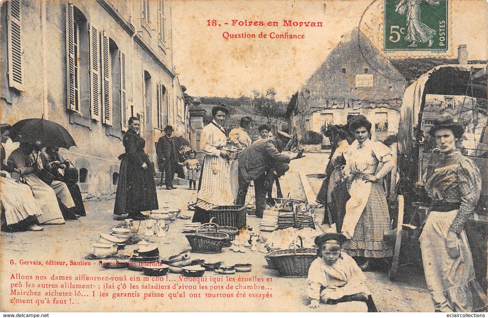 Saulieu     21       Le Morvan Illustré:  Marché  Question De Confiance             (voir Scan) - Saulieu