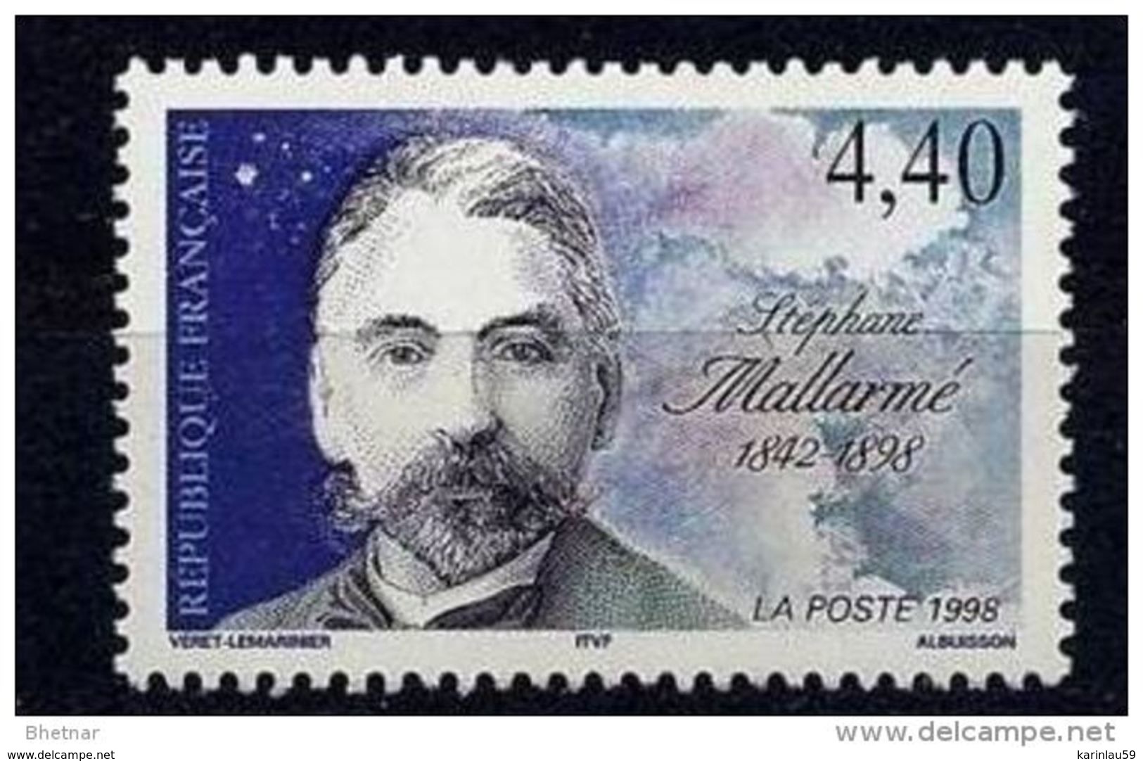 Timbre France YT 3171 " Stéphane Mallarmé " 1998 Neuf - Unused Stamps