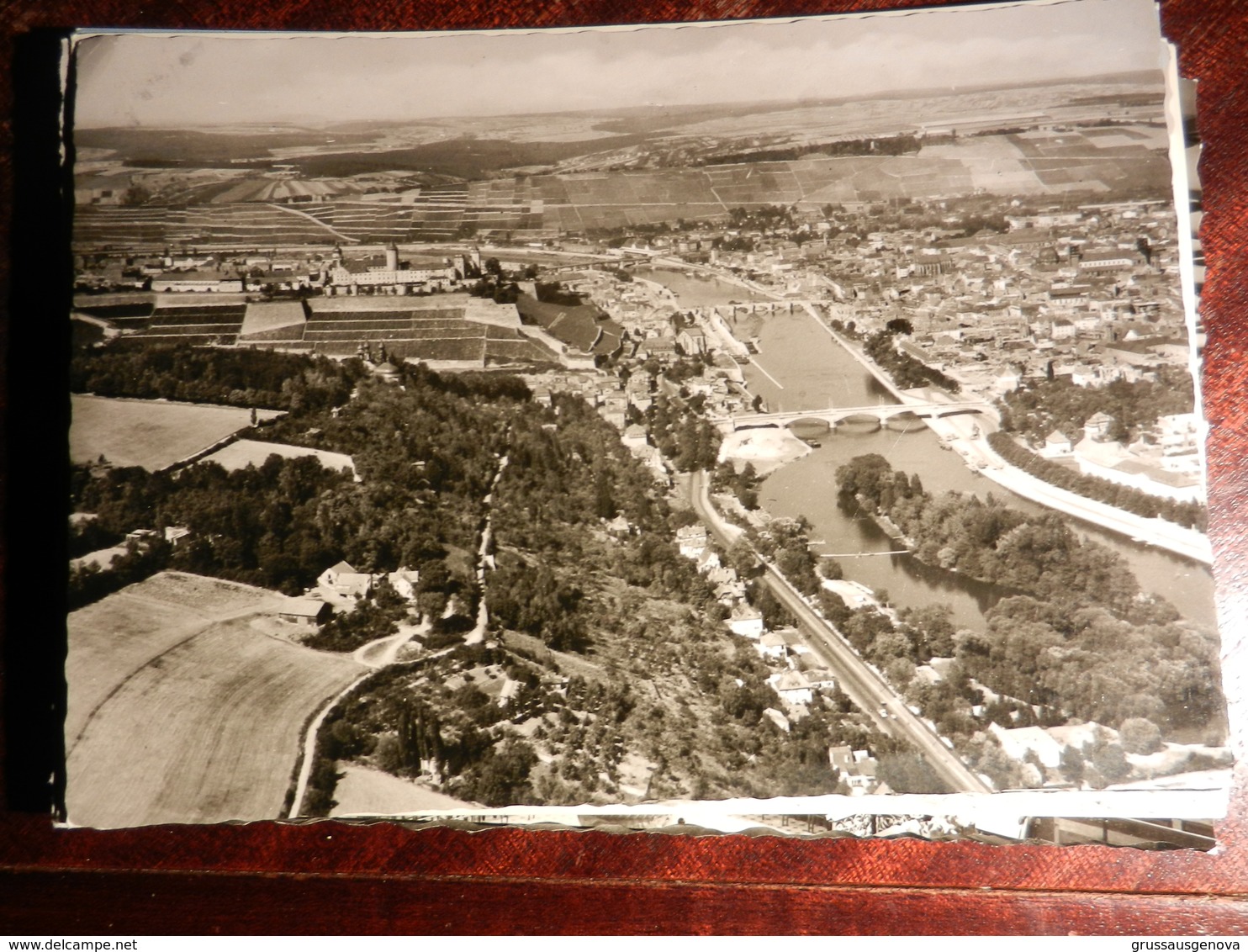 15775) DEUTSCHLAND WURZBURG MIT FESTUNG MARIENBERG VIAGGIATA 1954 BELLISSIMO TIMBRO - Wuerzburg