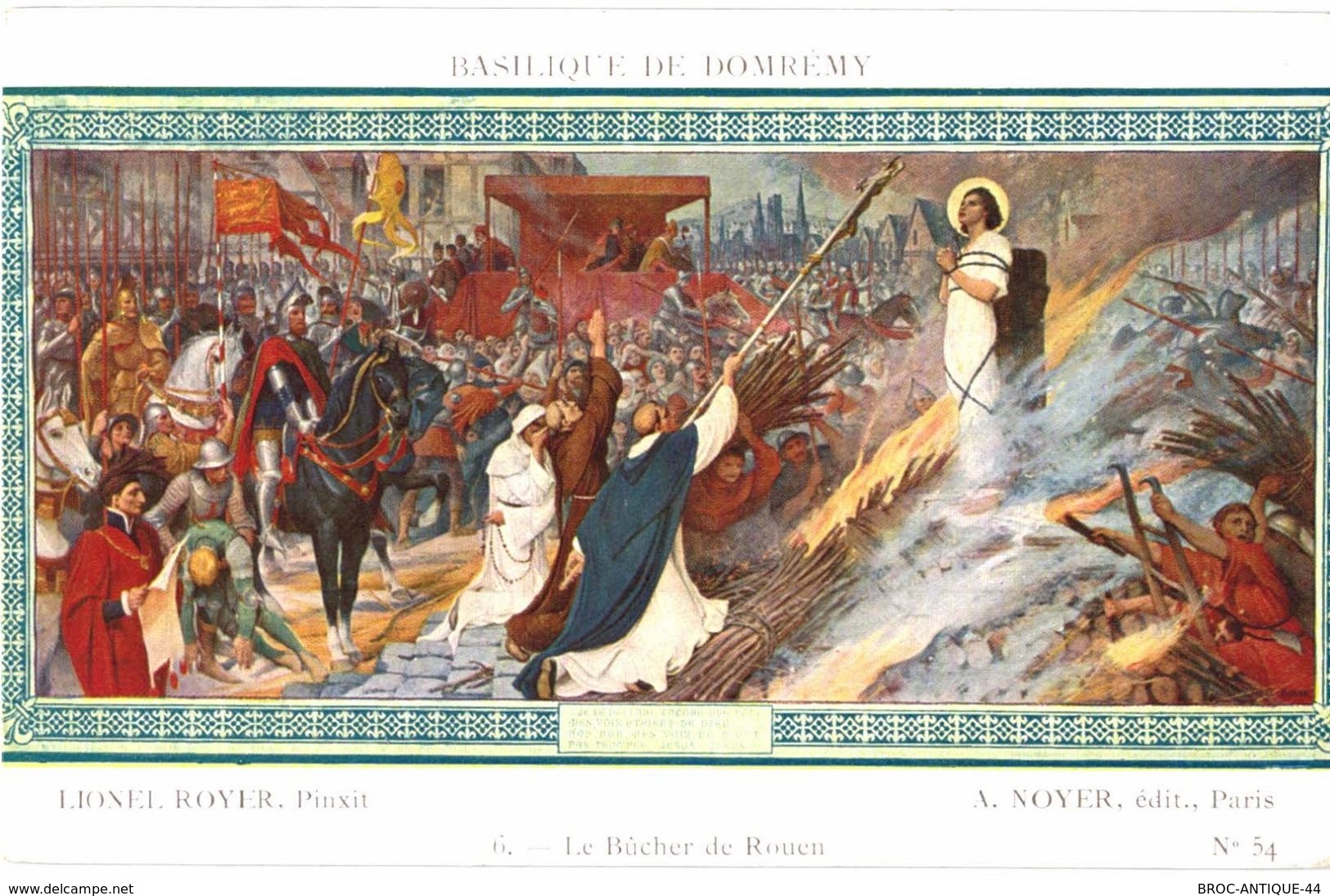 CPA N°18181 - LOT DE 11 CPA DE LA BASILIQUE DE DOMREMY - LIONEL ROYER  - PEINTURES + SOUVENIR DE DOMREMY A JEANNE D' ARC