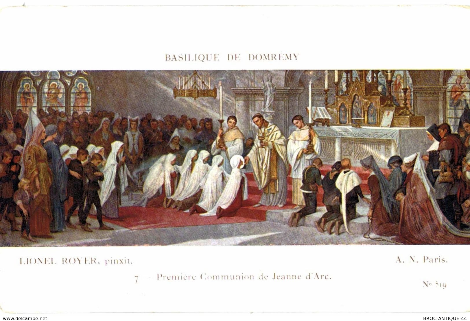 CPA N°18181 - LOT DE 11 CPA DE LA BASILIQUE DE DOMREMY - LIONEL ROYER  - PEINTURES + SOUVENIR DE DOMREMY A JEANNE D' ARC