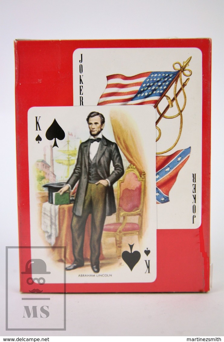 Vintage 1980's American Civil War 1861-1865 Playing Cards - Single Deck By H. Fournier, Spain - New - Playing Cards (classic)