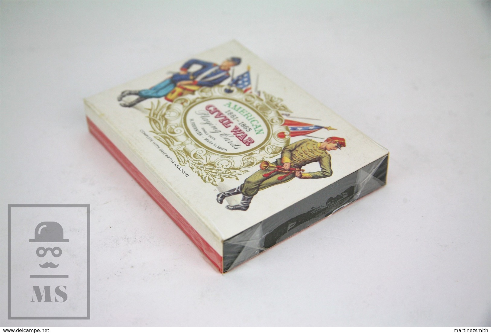 Vintage 1980's American Civil War 1861-1865 Playing Cards - Single Deck By H. Fournier, Spain - New - Playing Cards (classic)