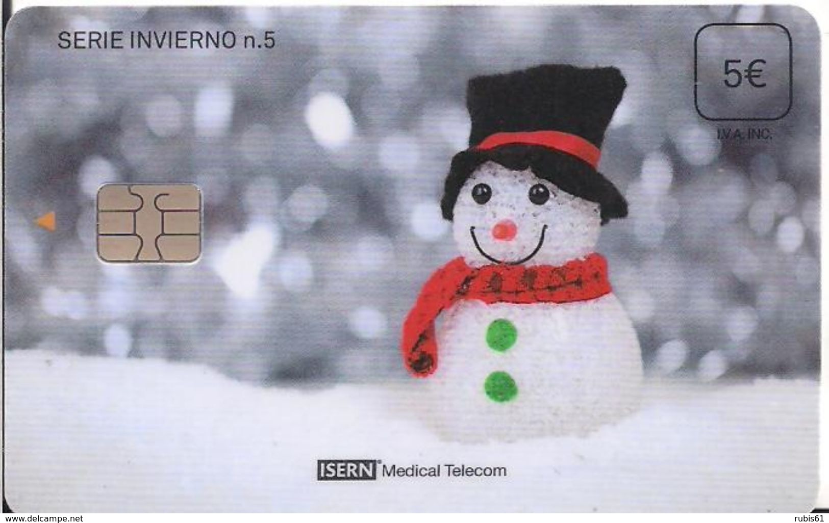 TARJETA TVELEVISION ISERN  INVIERNO 5 - Sin Clasificación