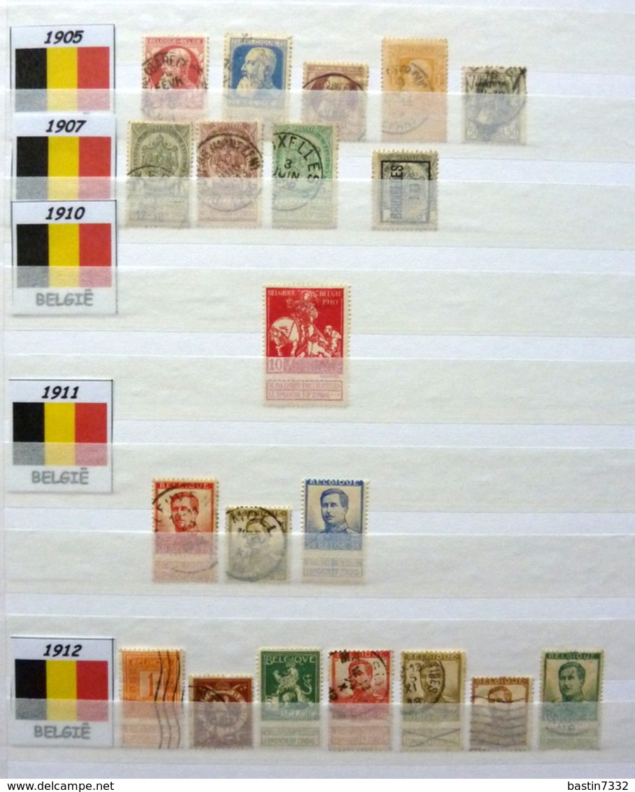 Belgium/Belgique collection in 3 stockbooks (mixed quality,gemengde kwaliteit,gemischte qualität,qualité mélangée)