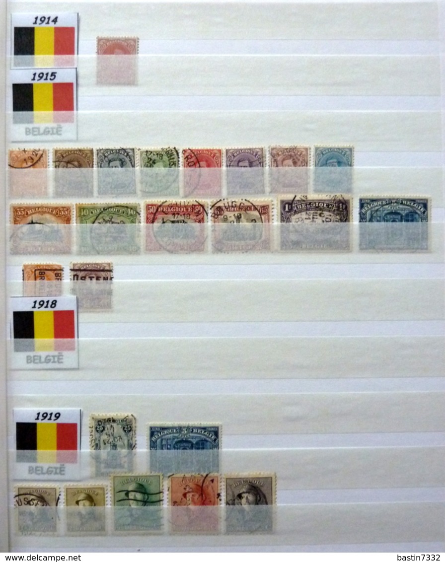 Belgium/Belgique collection in 3 stockbooks (mixed quality,gemengde kwaliteit,gemischte qualität,qualité mélangée)