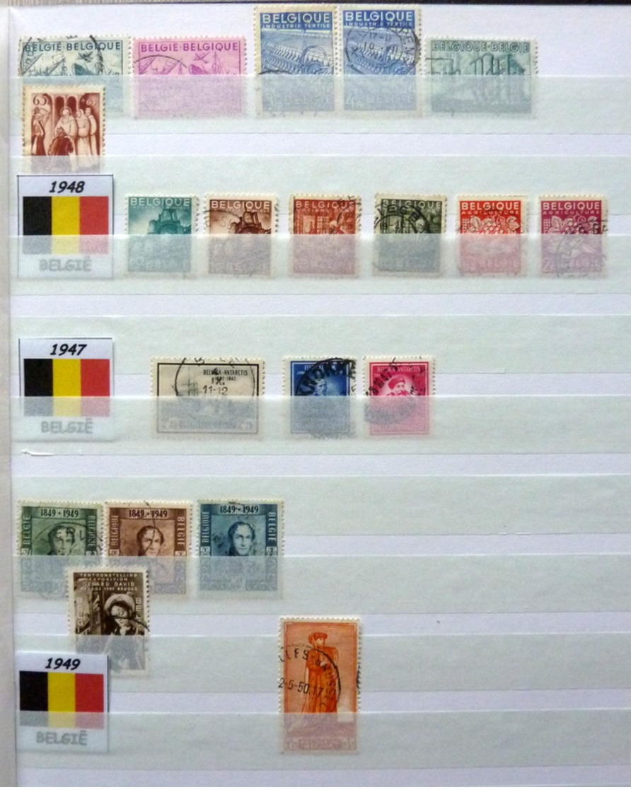 Belgium/Belgique collection in 3 stockbooks (mixed quality,gemengde kwaliteit,gemischte qualität,qualité mélangée)