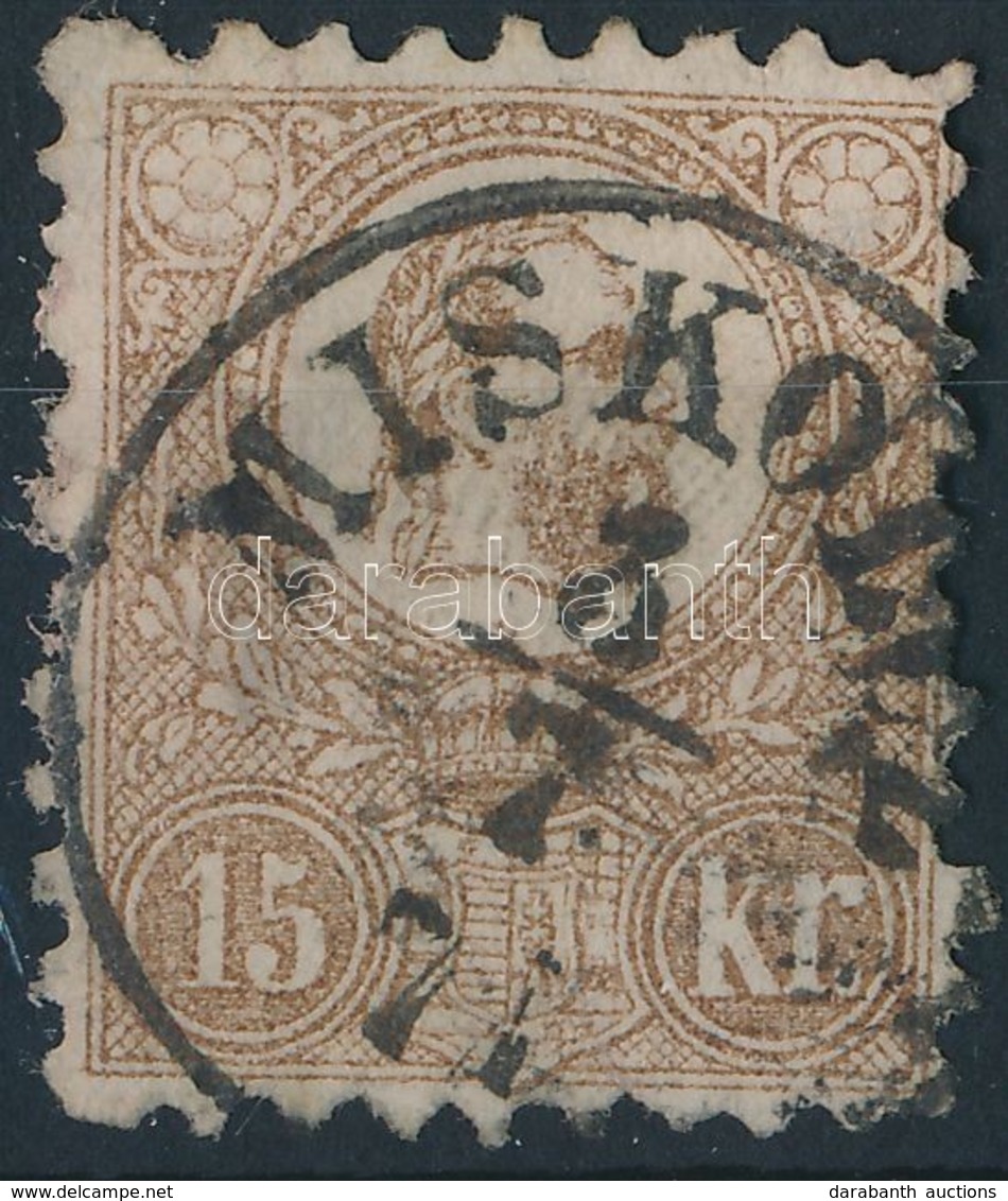 O 1871 Kőnyomat 15kr 'MISKOLCZ' Javított (29.000) - Andere & Zonder Classificatie