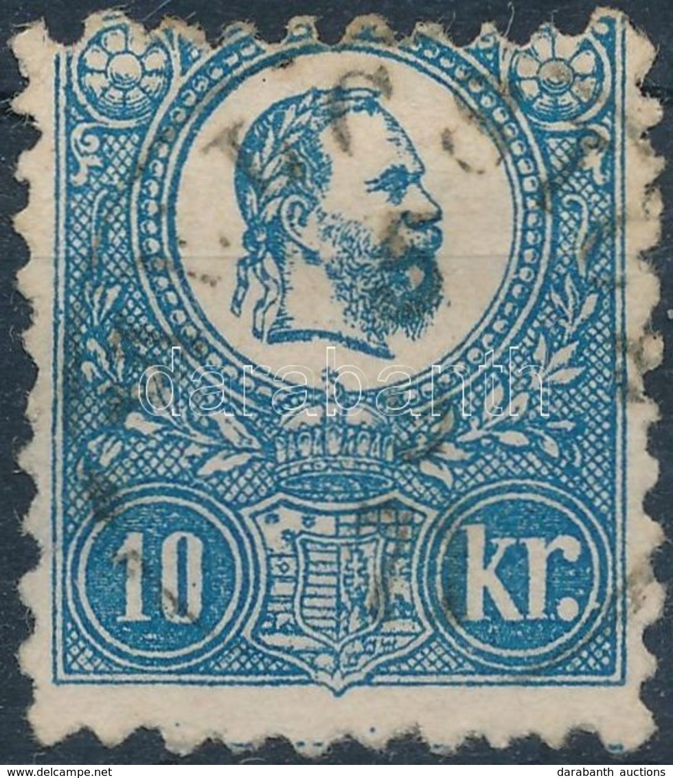 O 1871 Kőnyomat 10kr (papírelvékonyodás /  Thin Paper) 'MELCSICZ' (29.000) - Other & Unclassified