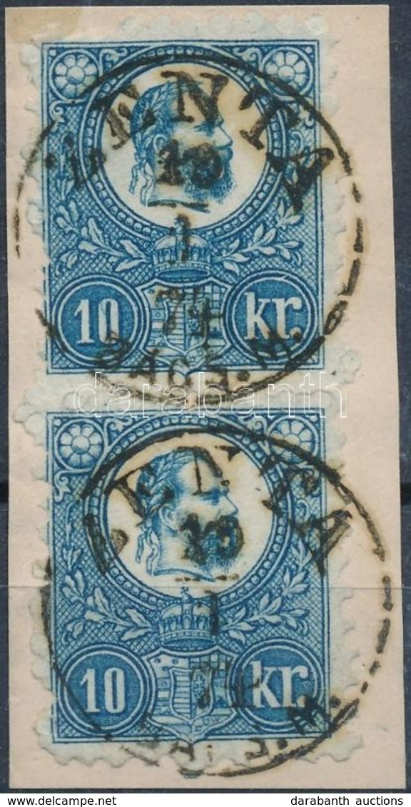 1871 Réznyomat 10kr Függőleges Pár 'ZENTA' - Other & Unclassified