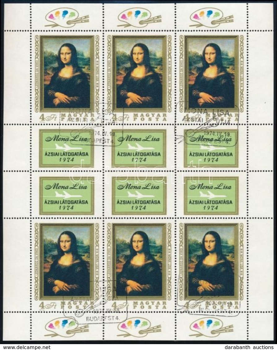 O 1974 Mona Lisa Teljes ív (13.000) - Other & Unclassified