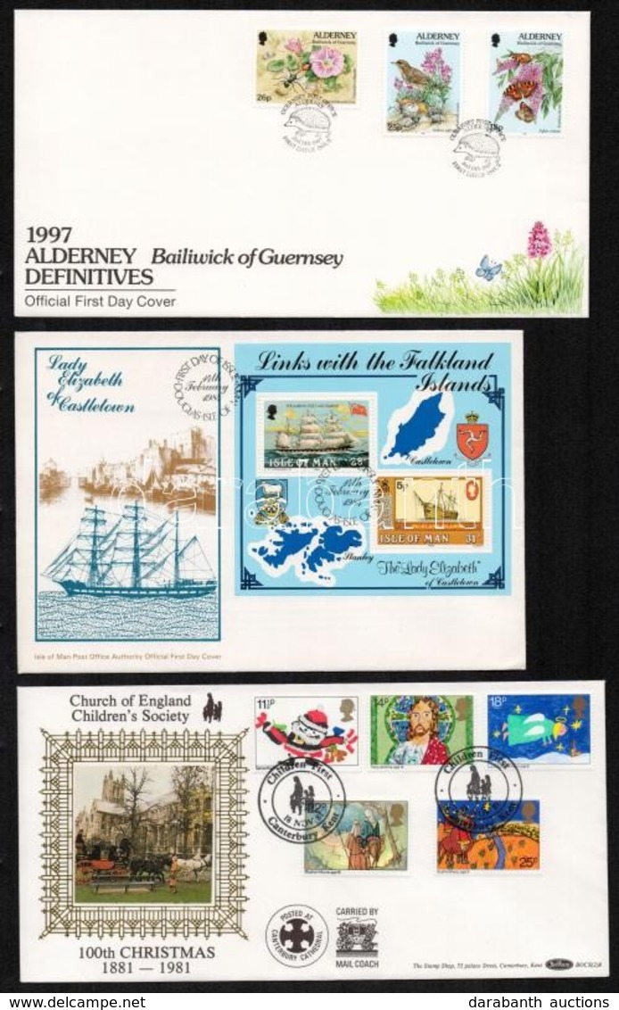 Anglia és Területei 1981 + 1997 3 Klf FDC - Other & Unclassified