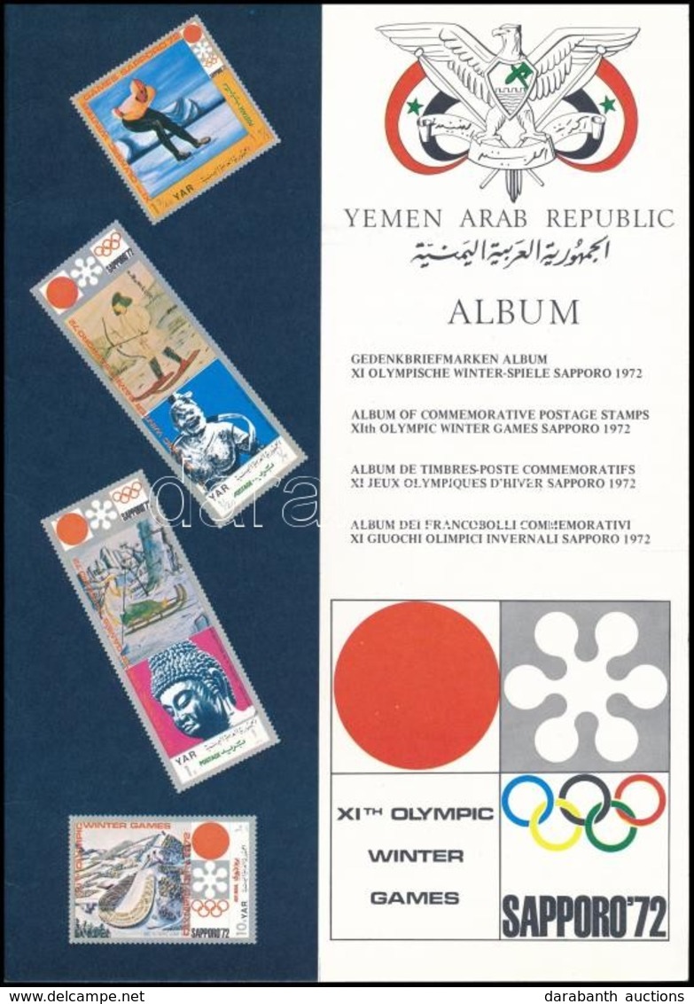 O Jemeni Arab Köztársaság 1972 Téli és Nyári Olimpia Ajándék Füzet 8 Blokkal és 9 Sorral - Other & Unclassified