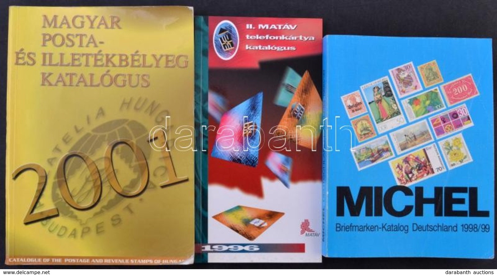 Michel Deutschland 1998/99 + Telefonkártya Katalógus 1996 + Magyar Posta- és Illetékbélyeg Katalógus 2001 + Michel Ganzs - Other & Unclassified