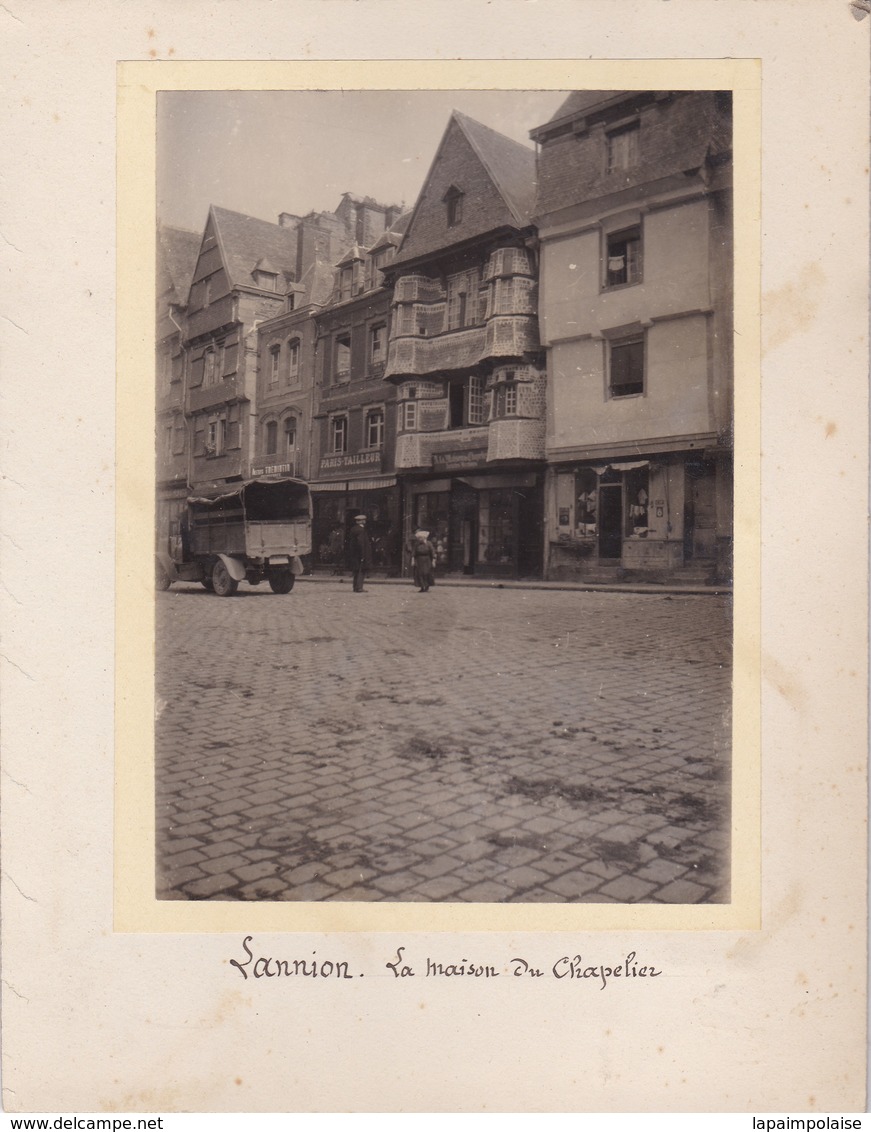 Photographie Photo Originale Lannion La Maison Du Chapelier  Ref 201789 - Anciennes (Av. 1900)