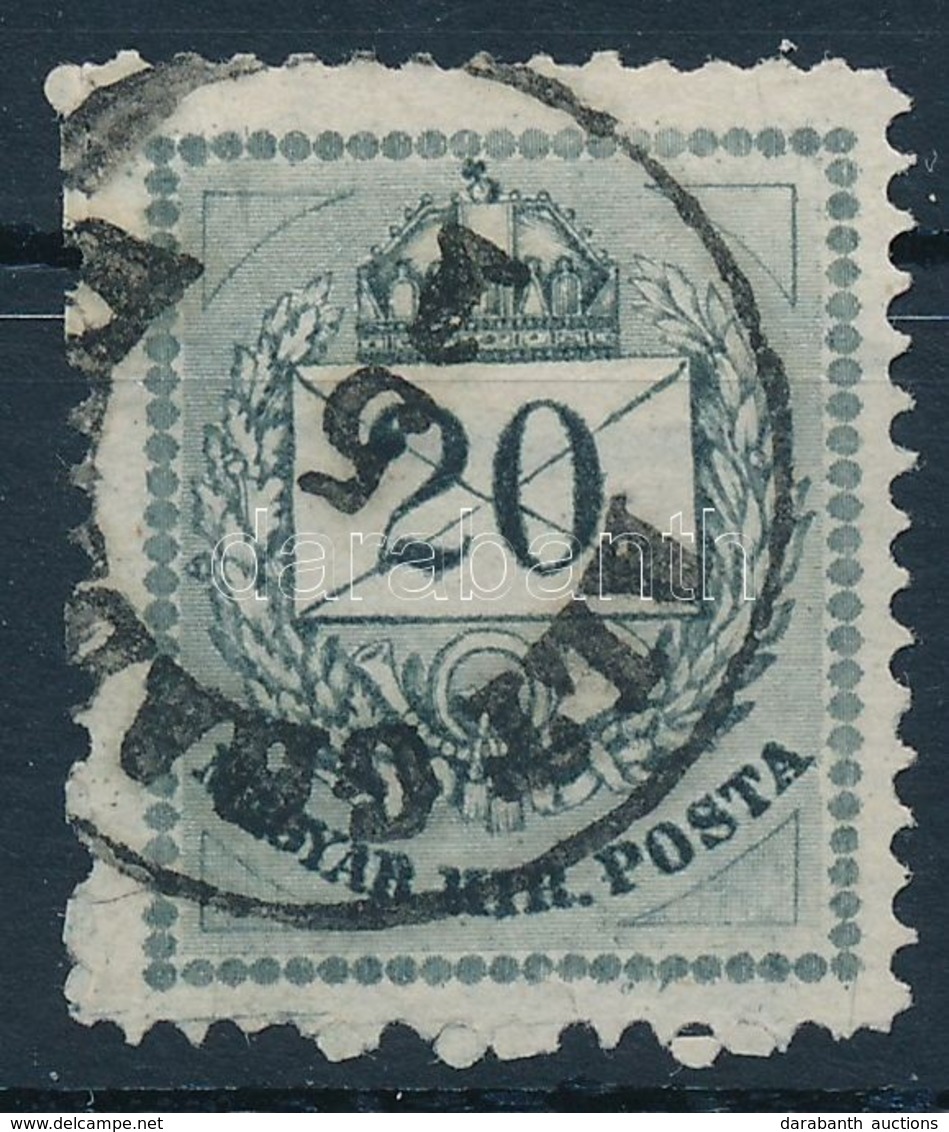 O 1881 20kr 13:13 Fogazással (5.000+) / With 13:13 Perforation 'ALT-GRAD(ISK)A' - Other & Unclassified