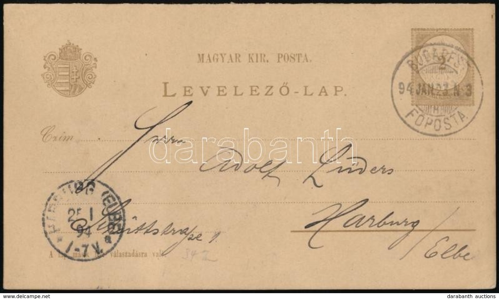 1882 2kr Díjjegyes Válaszos Levelezőlap Si 4 - Other & Unclassified