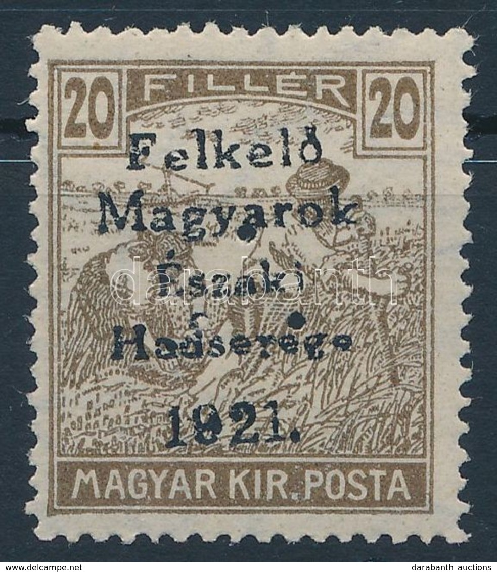 ** Nyugat-Magyarország V. 1921 Arató 20f Hármaslyukasztással, Garancia Nélkül (**35.000) - Other & Unclassified