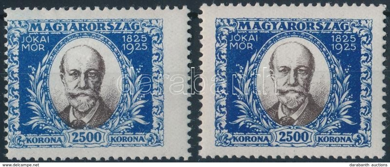 ** 1925 Jókai 2500K Elfogazva + Támpéldány - Other & Unclassified