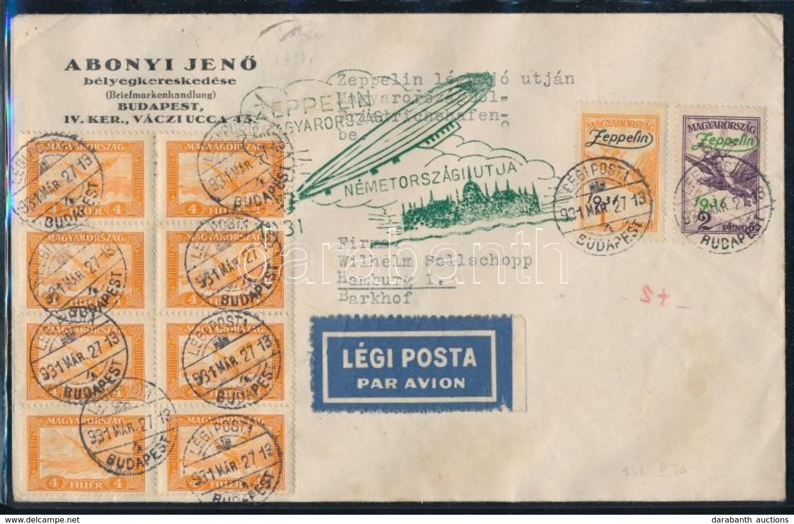 1931 Zeppelin Futott Levél - Other & Unclassified