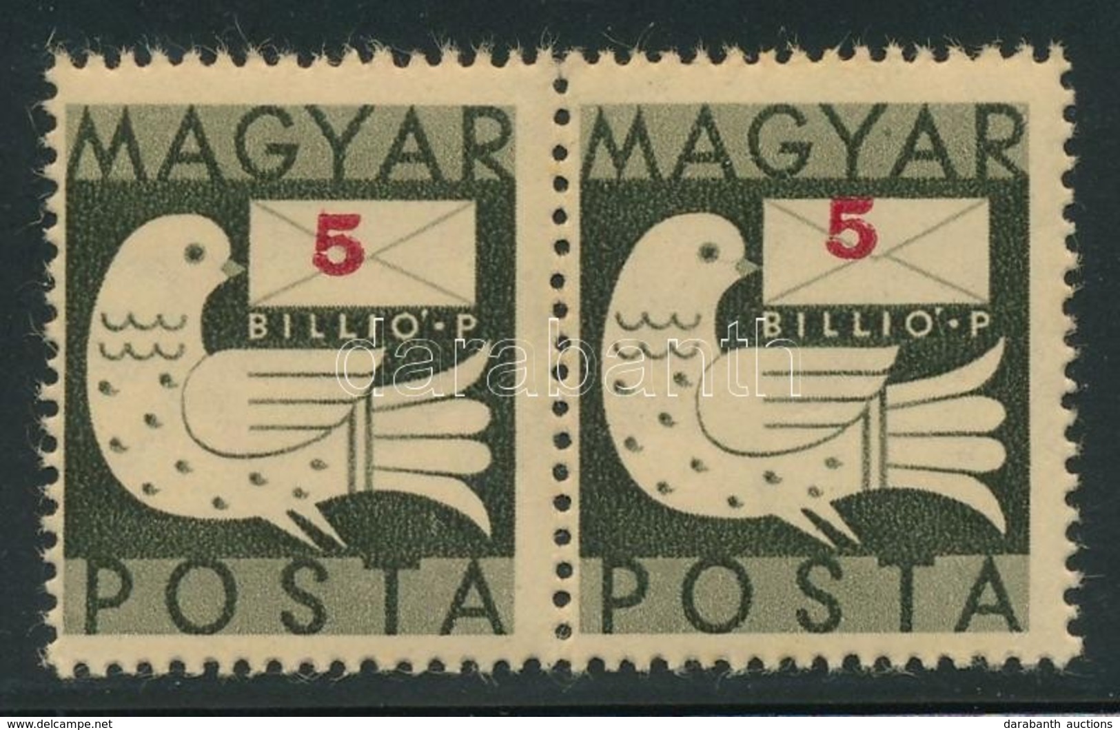 ** 1946 Billiós 5 Billió P Pár, Az Egyik értékszám Elcsúszásával - Other & Unclassified