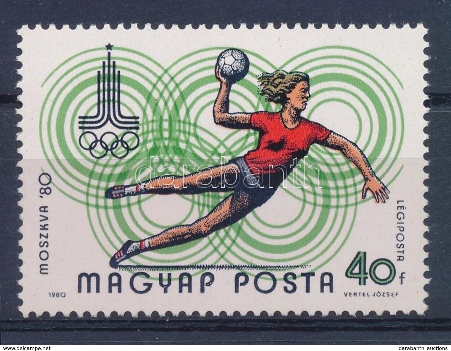 ** 1980 Moszkvai Olimpia 40f 'MAGYAP' Tévnyomat (8.000) - Other & Unclassified