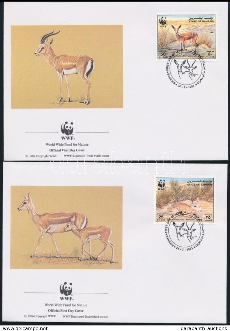 1993 WWF: Gazelle Sor Mi 511-514 4 Db FDC-n - Other & Unclassified