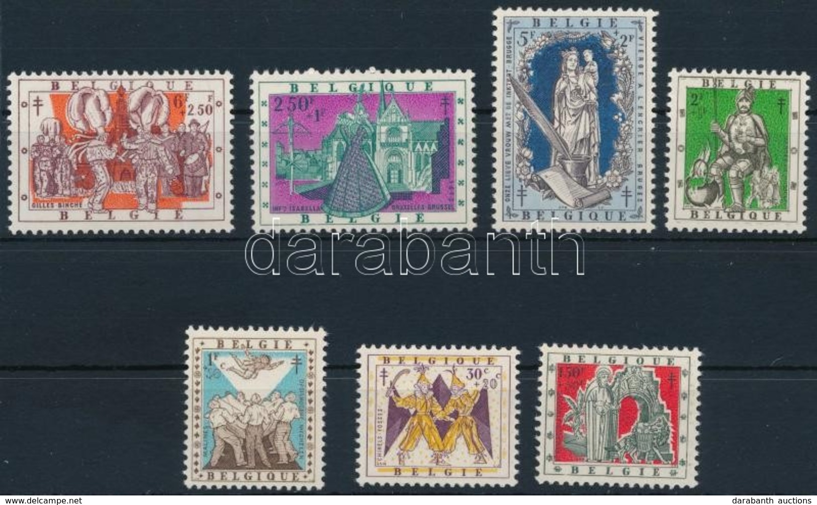 ** 1957 Tuberkulózis Sor Mi 1084-1090 - Other & Unclassified