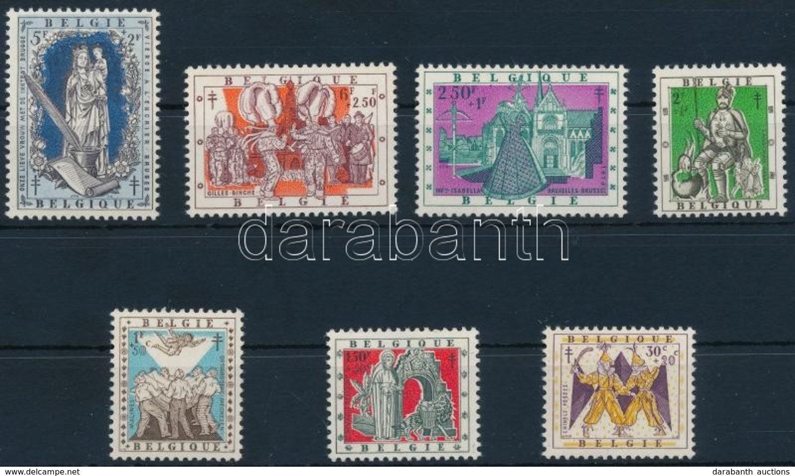 ** 1957 Tuberkulózis Sor Mi 1084-1090 - Other & Unclassified