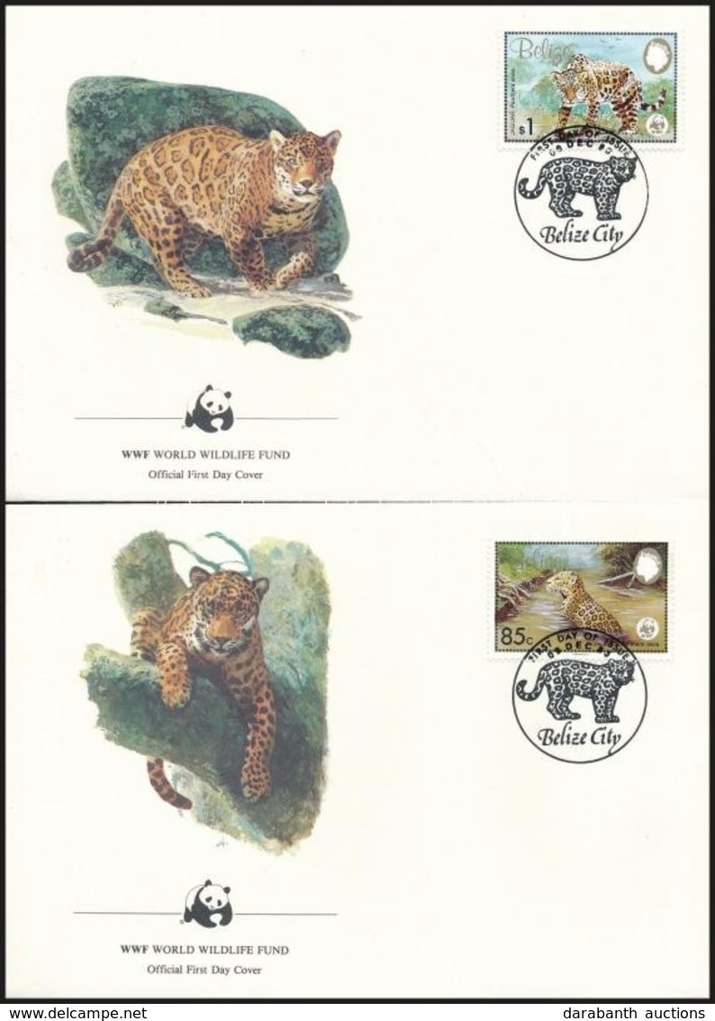 1983 WWF: Jaguár Sor 4 Db FDC-n Mi 719-722 - Other & Unclassified