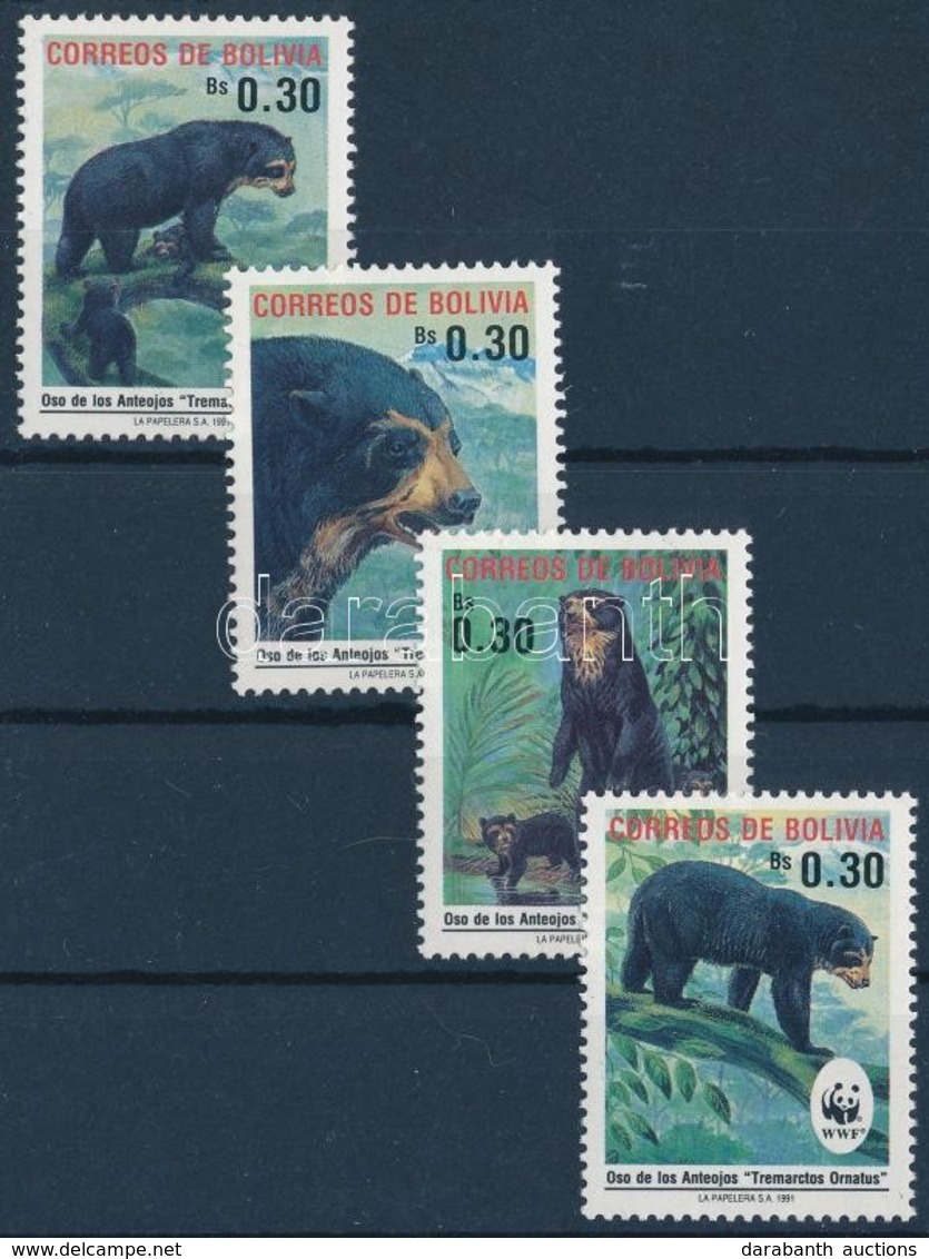 ** 1991 WWF: Pápaszemes Medve Sor Mi 1137-1140 - Other & Unclassified